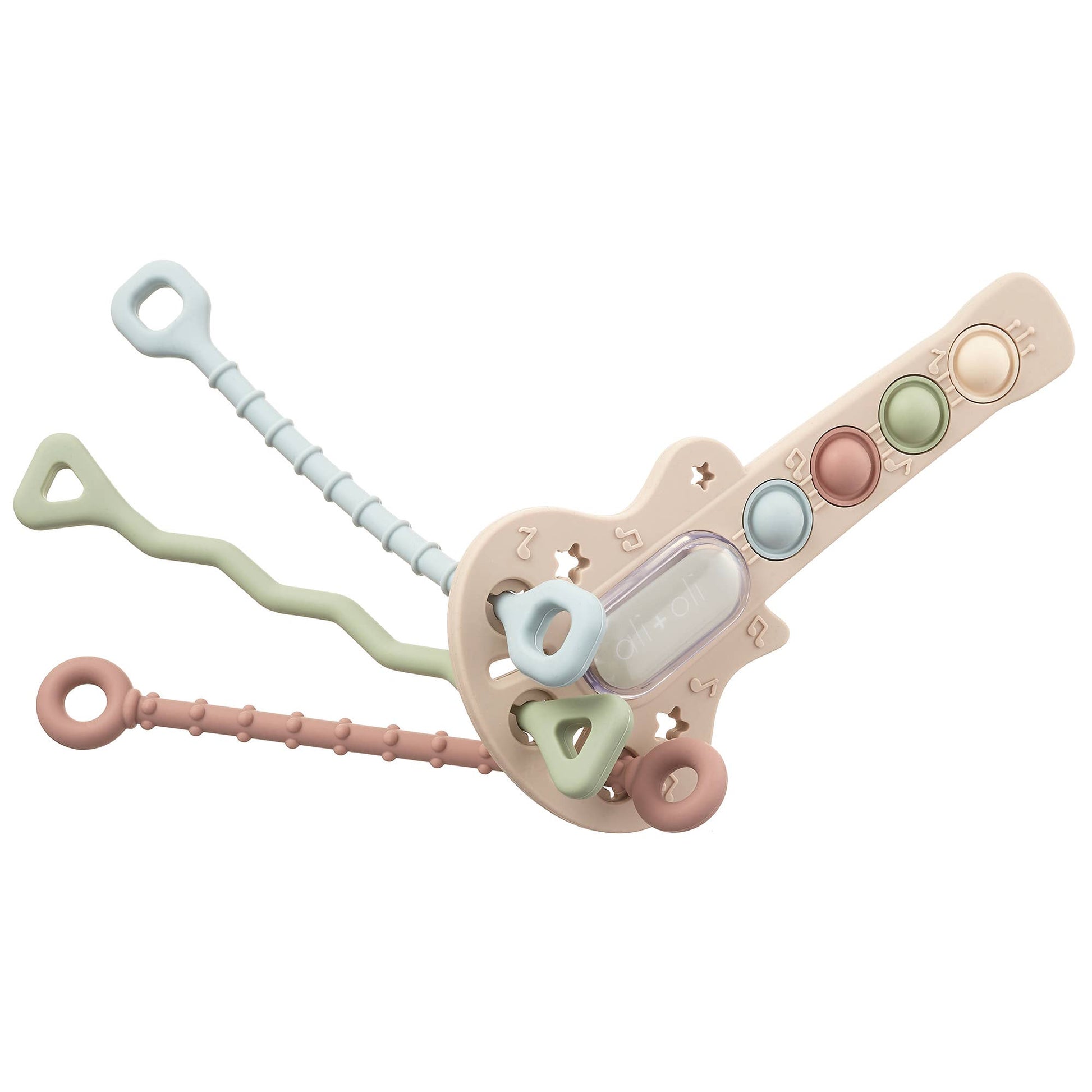 Guitar-Shaped Sensory Toy, Feathered Farmhouse