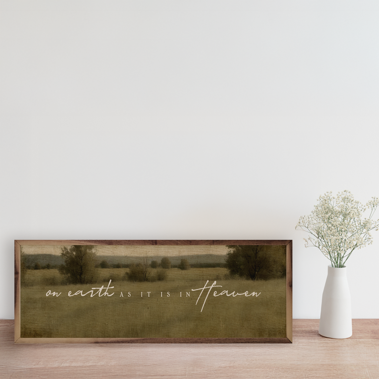 On Earth Wall Decor, Feathered Farmhouse
