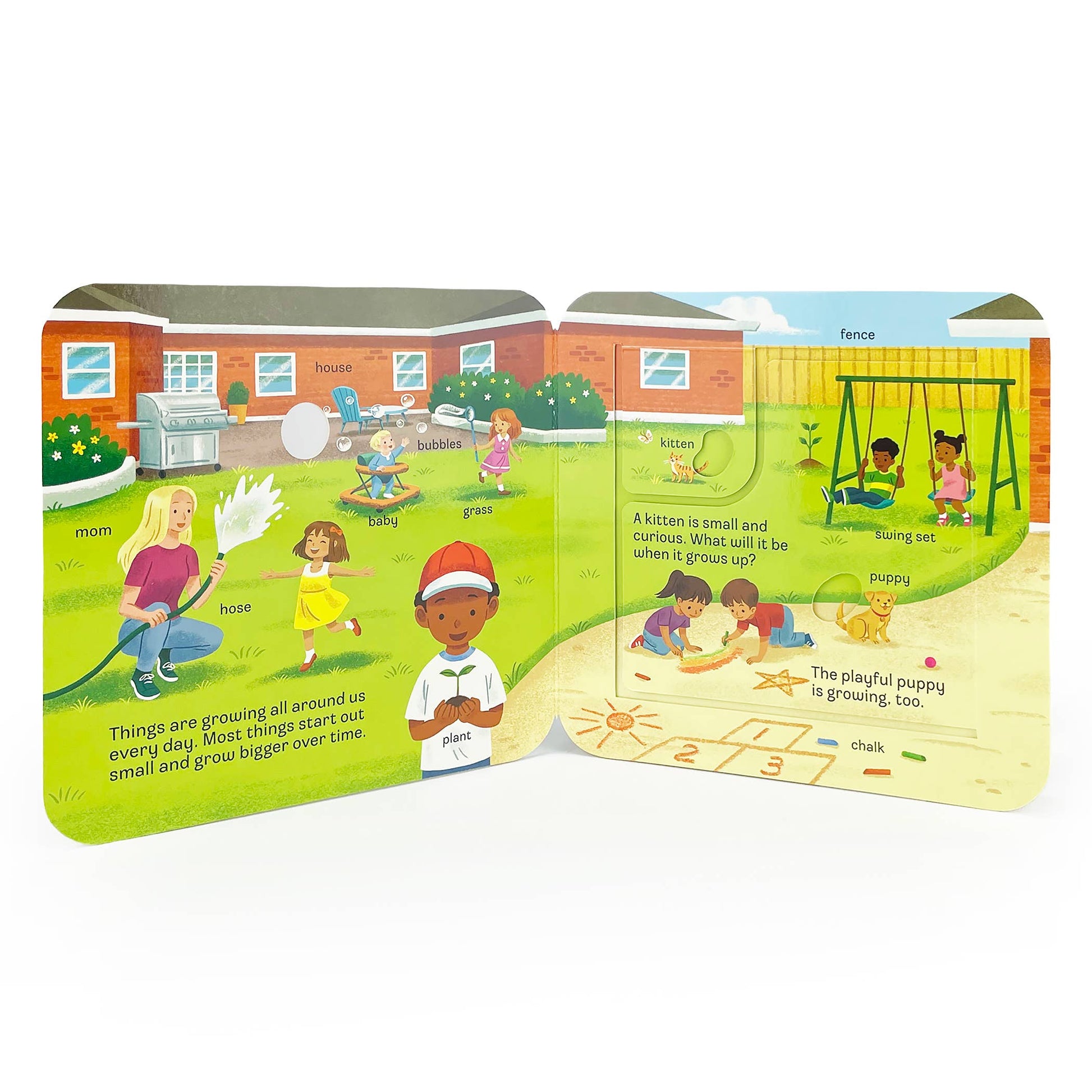 GROW Lift-a-Flap Board Book, Feathered Farmhouse