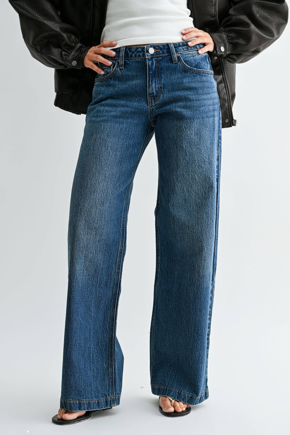 Gabi Signature Low Rise Baggy Jean, Feathered Farmhouse