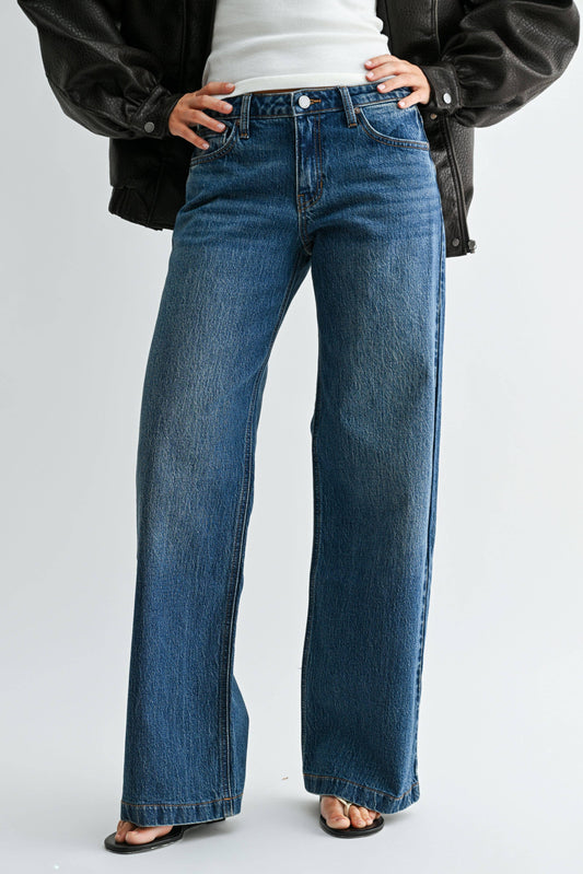 Gabi Signature Low Rise Baggy Jean, Feathered Farmhouse