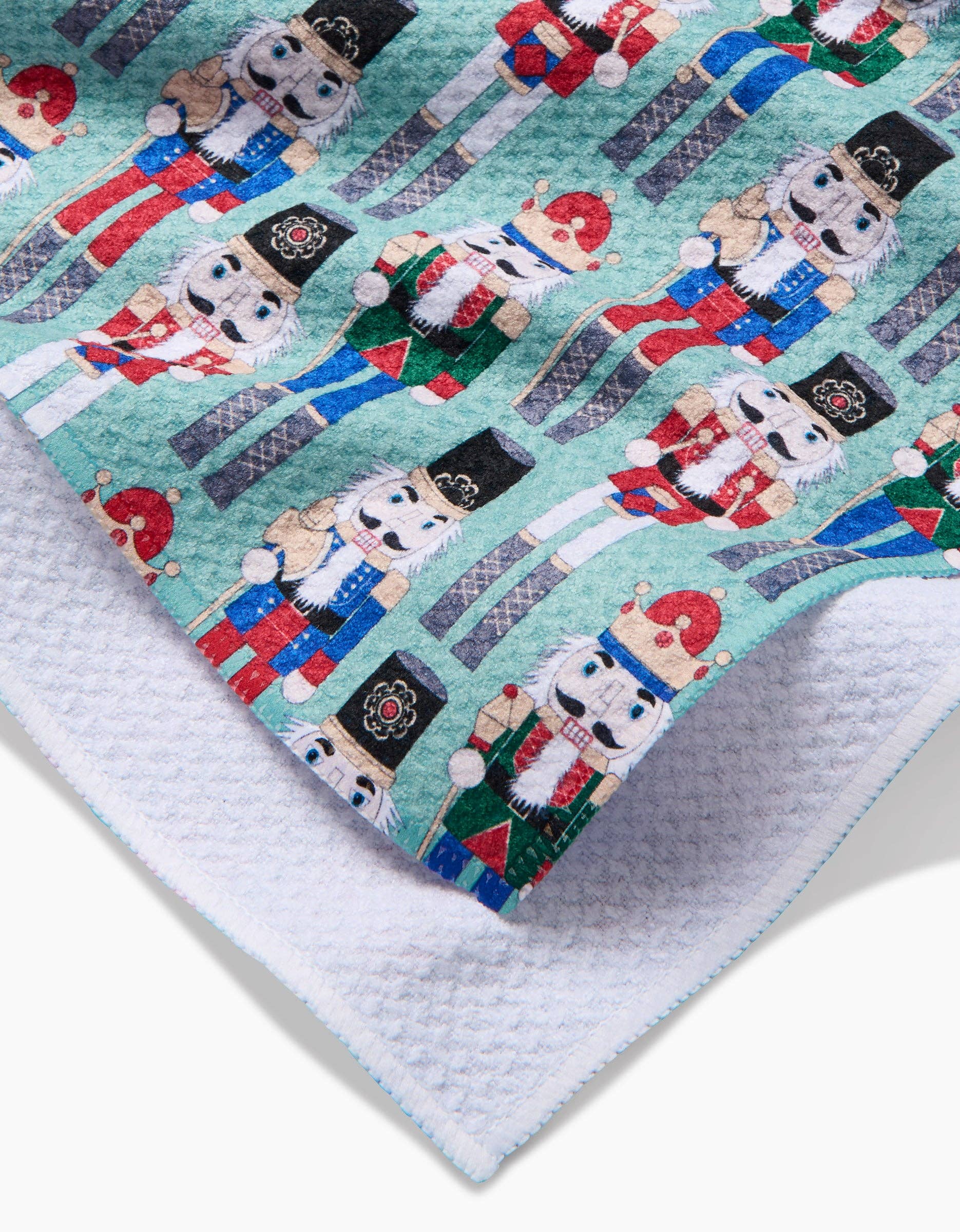 Nuts Cracking Geometry Tea Towel, Feathered Farmhouse
