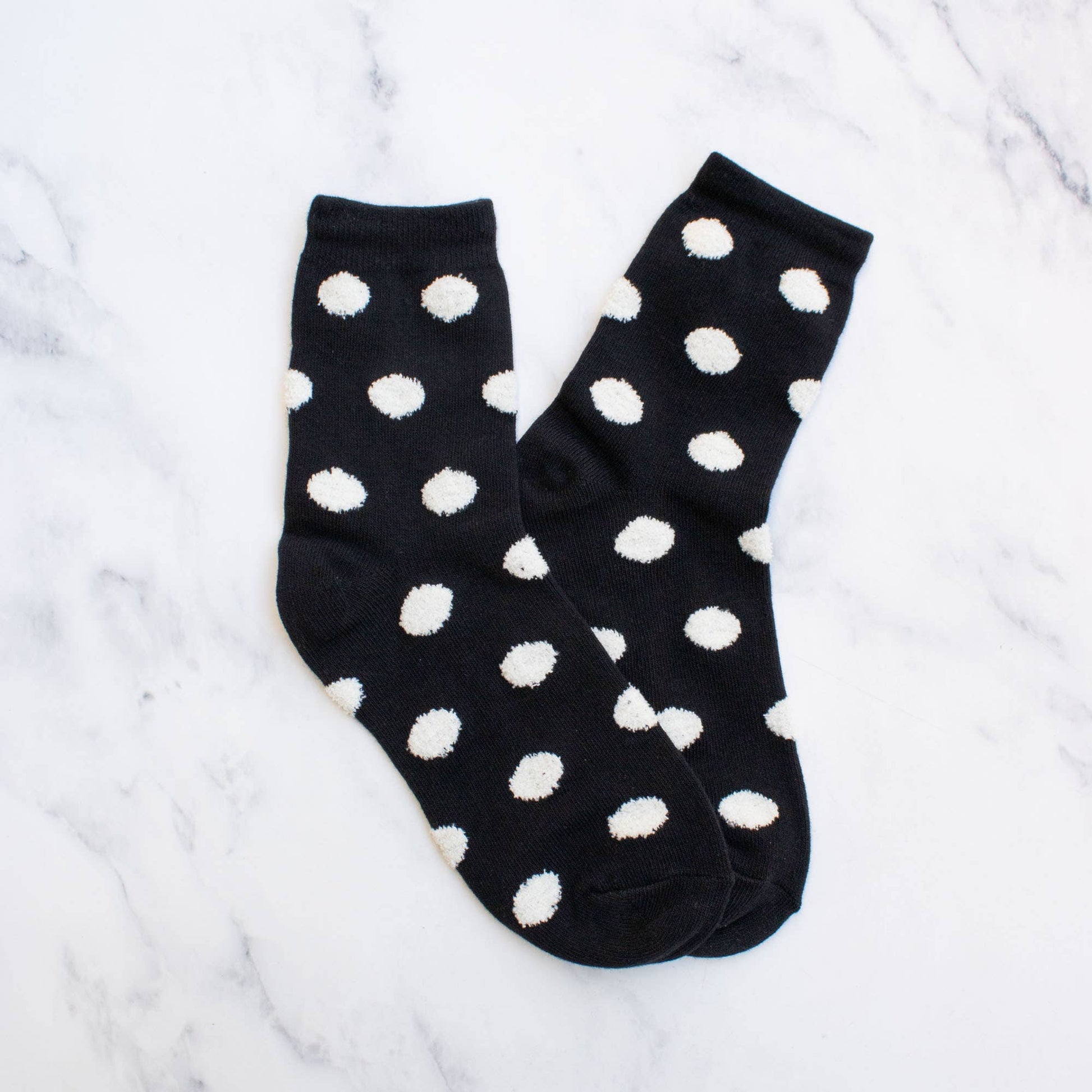 Polka Dots Puff Casual Socks, The Feathered Farmhouse