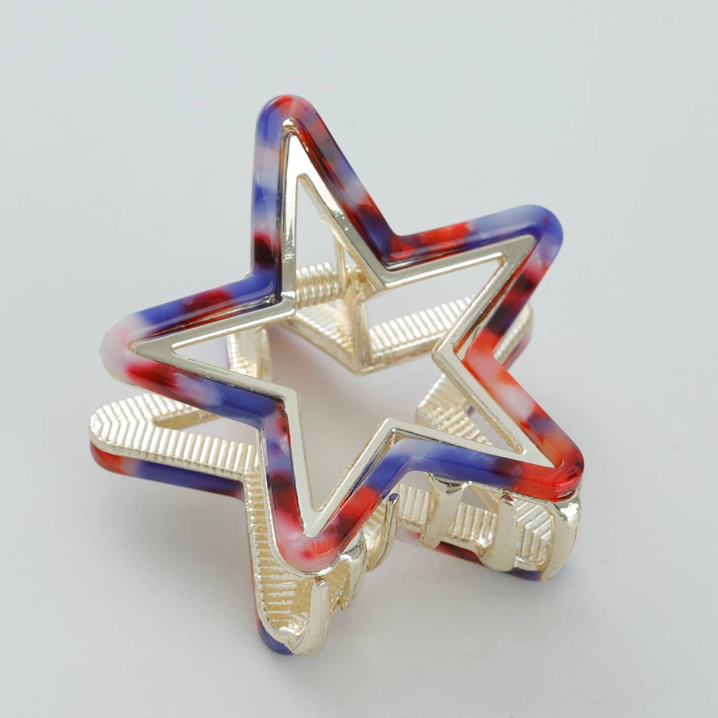 Americana Star Metal Claw Clip, Feathered Farmhouse
