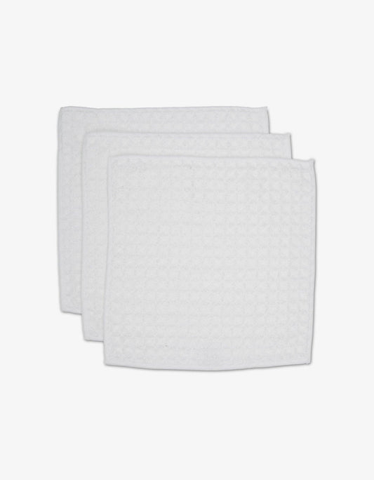 Cloud Waffle Washcloth Set, Feathered Farmhouse