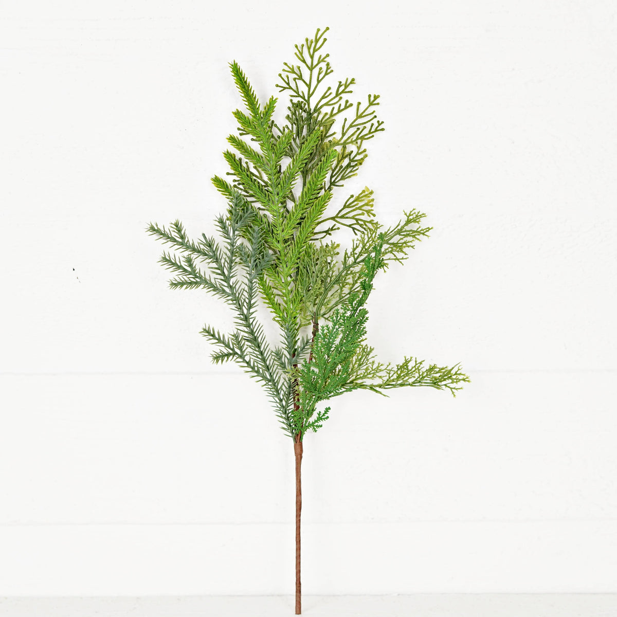 Cedar & Norfolk Pine Real Touch Stem, Feathered Farmhouse