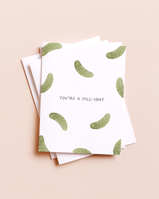 You're a Dill-ight Pickles Love Card, Feathered Farmhouse