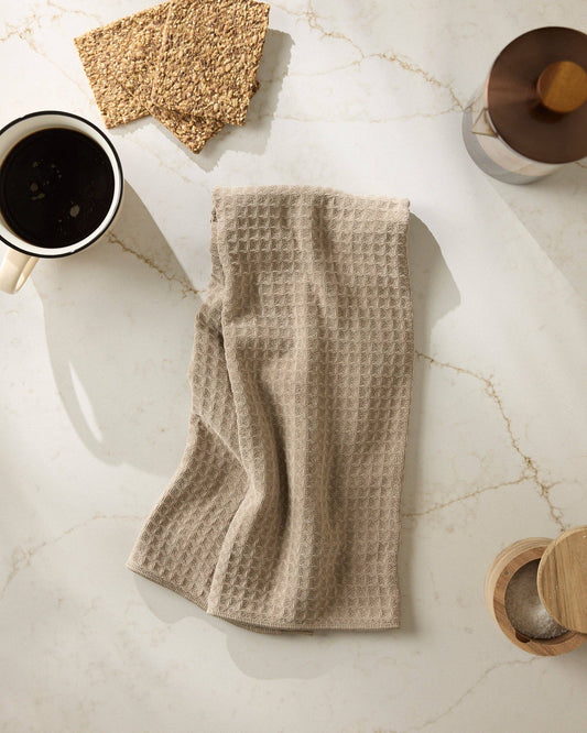 Latte Truffle Hand Towel, Feathered Farmhouse