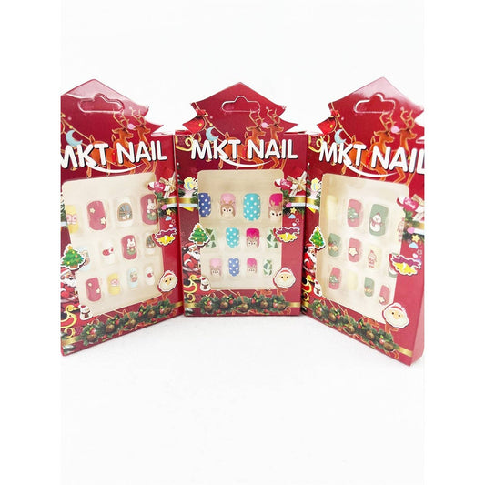 Kids Christmas Press on Nails, Feathered Farmhouse