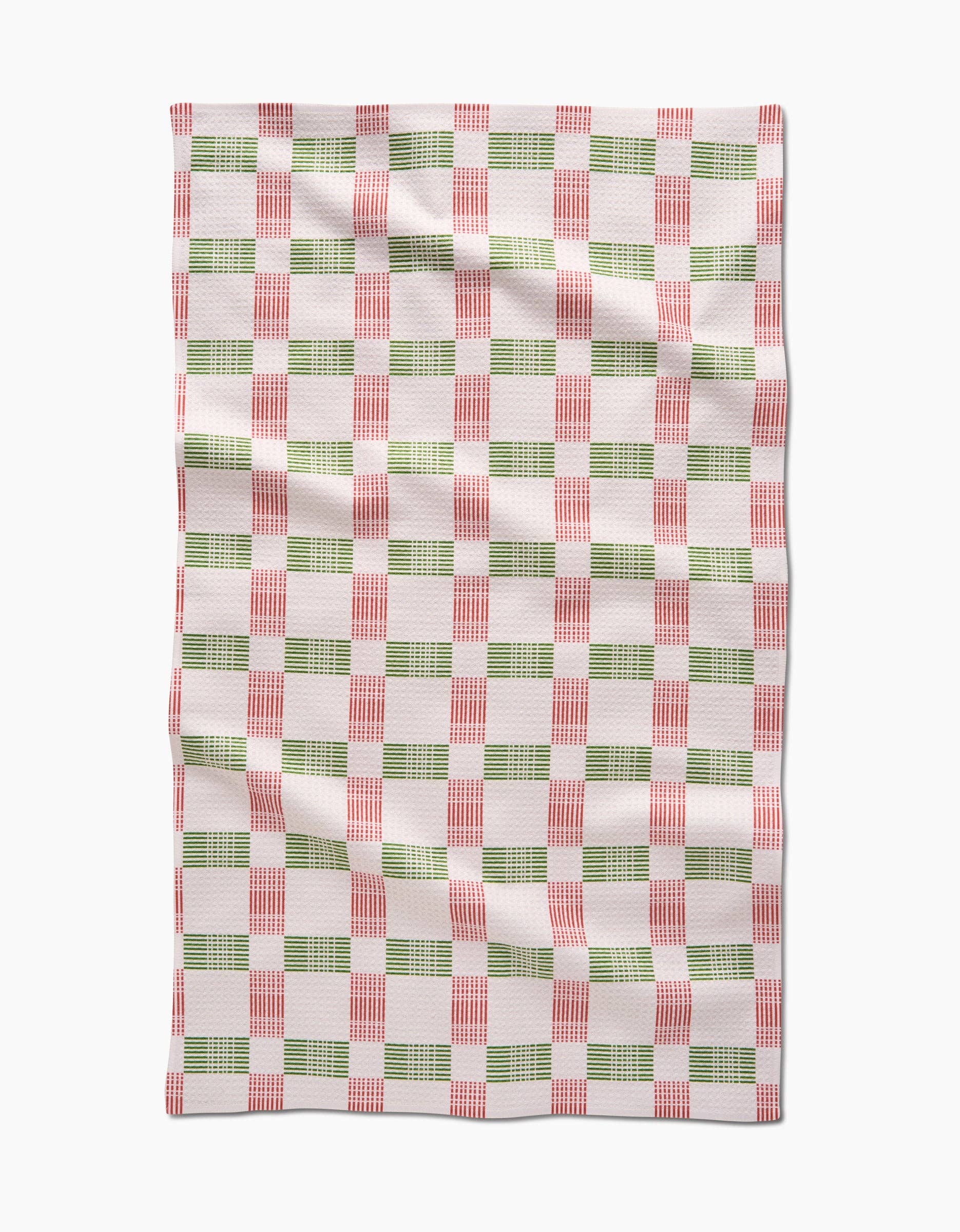 Be Merry Plaid Tea Towel, Feathered Farmhouse