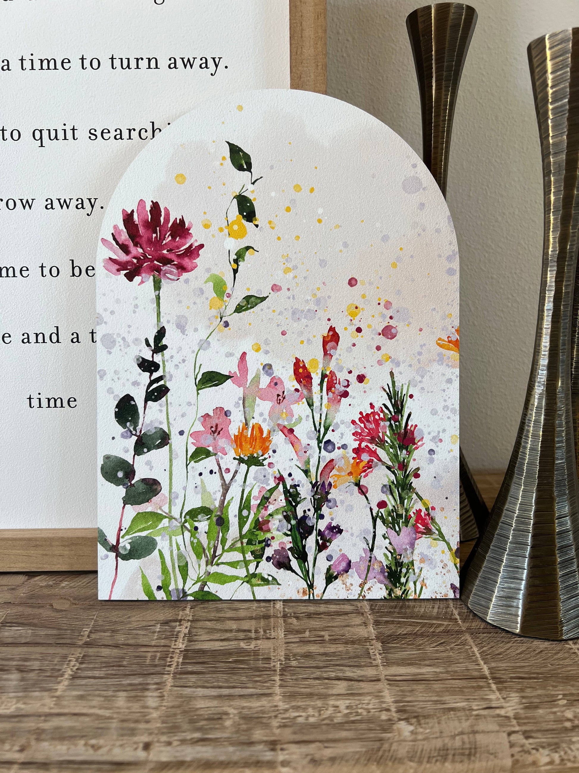 Spring Watercolor Arch, Feathered Farmhouse