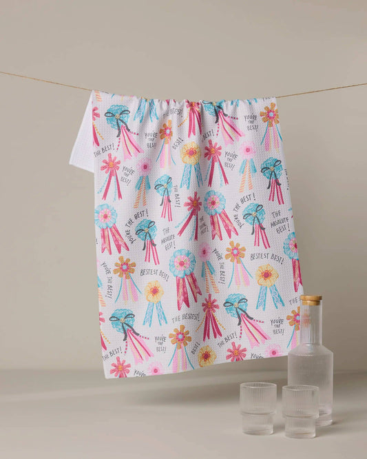 Rosettes for You Tea Towel, Feathered Farmhouse