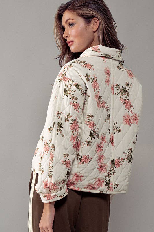 Diamond Quilt Garden Bomber, Feathered Farmhouse