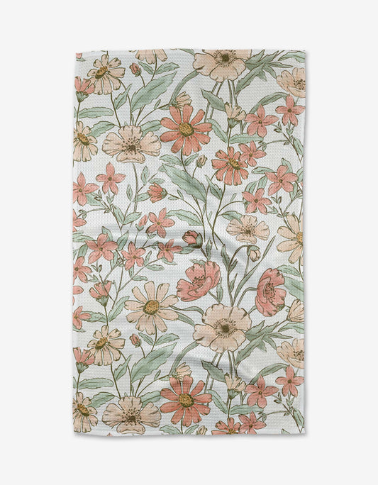 Wildflower Whisper Tea Towel, Feathered Farmhouse
