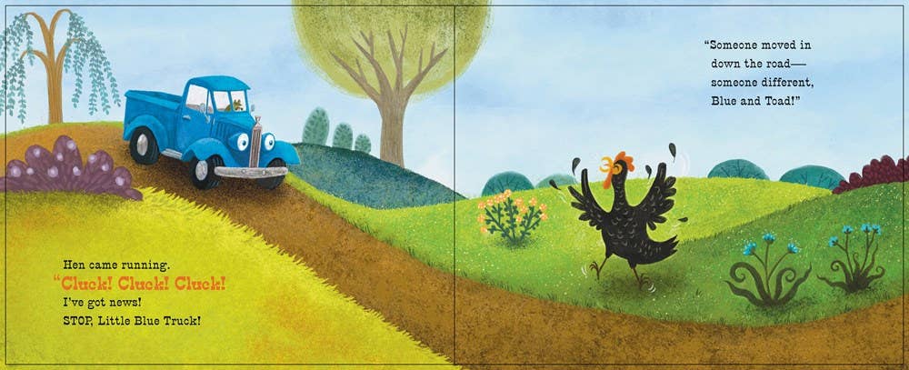 Little Blue Truck Makes a Friend, Feathered Farmhouse