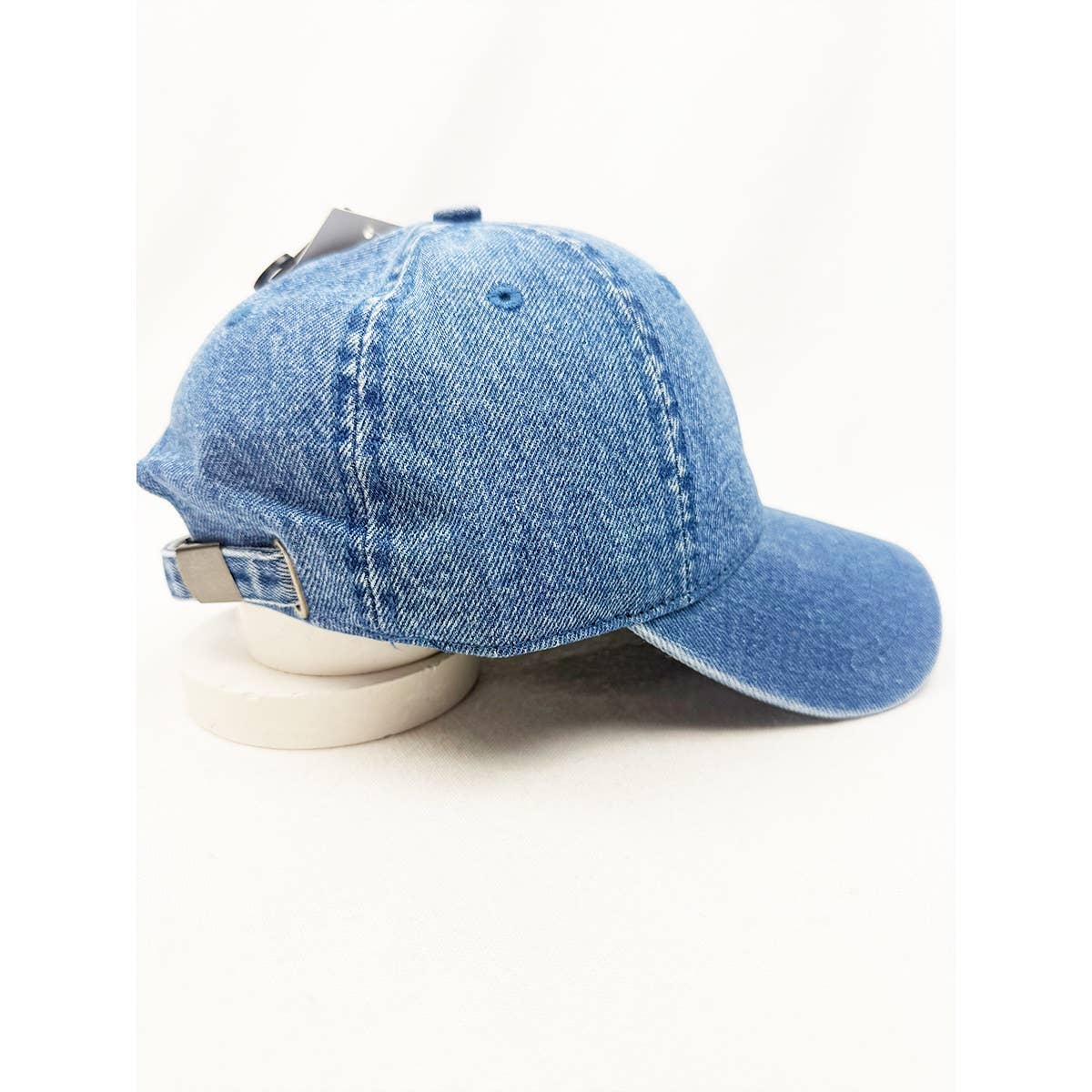 Pink Ribbon Denim Baseball Cap, Feathered Farmhouse