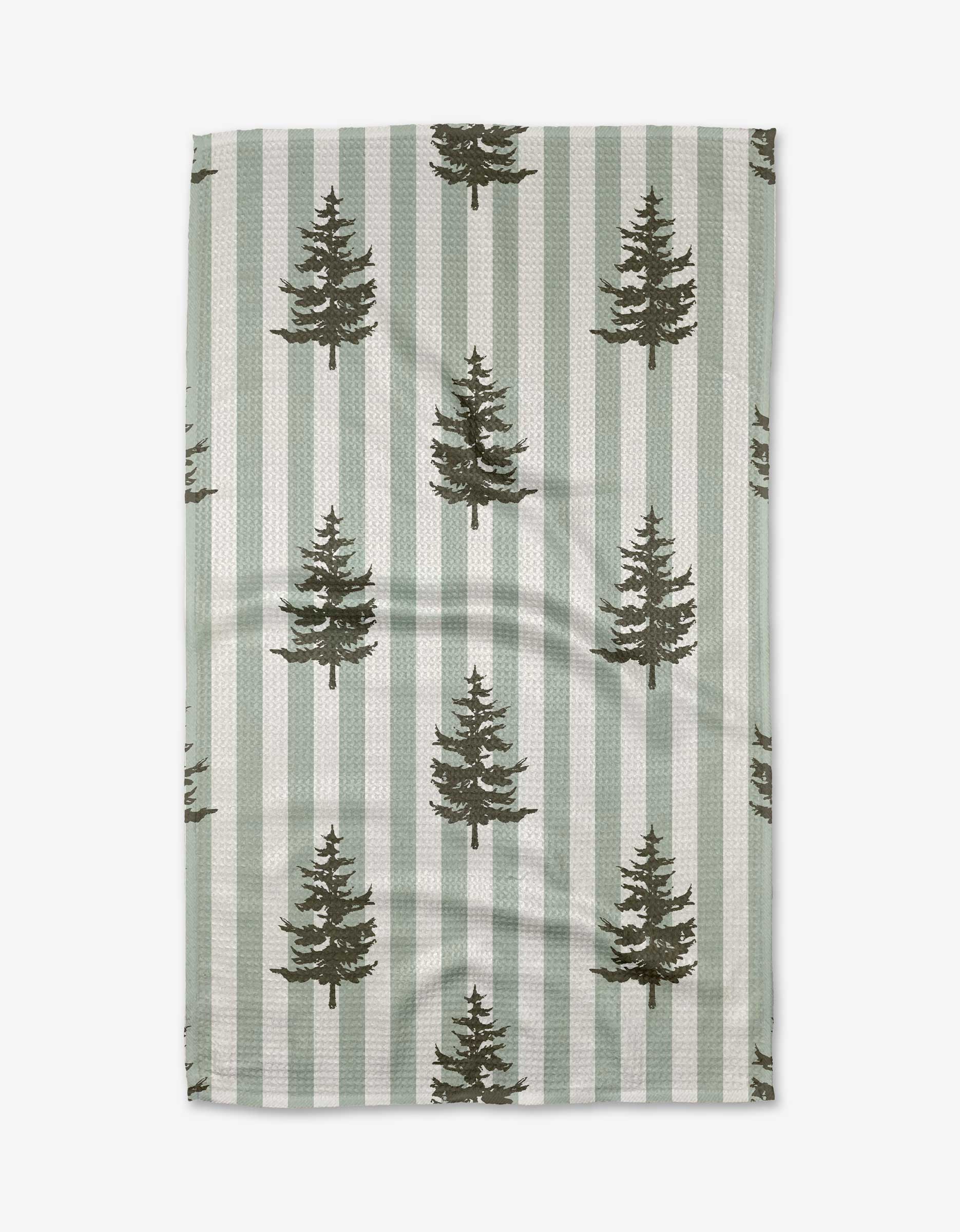 Fir Real Geometry Tea Towel, Feathered Farmhouse