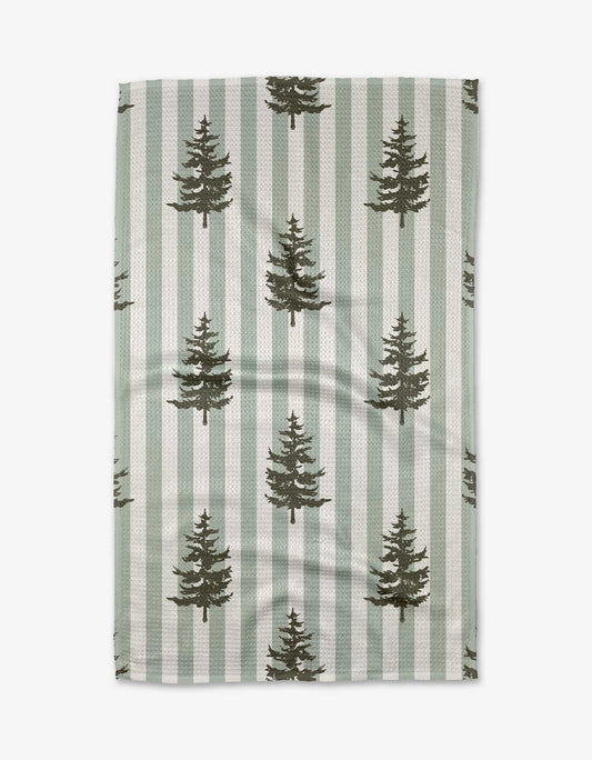 Fir Real Geometry Tea Towel, Feathered Farmhouse