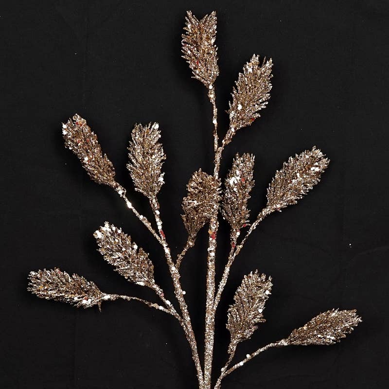 Glitter Logan Berry Spray, Feathered Farmhouse
