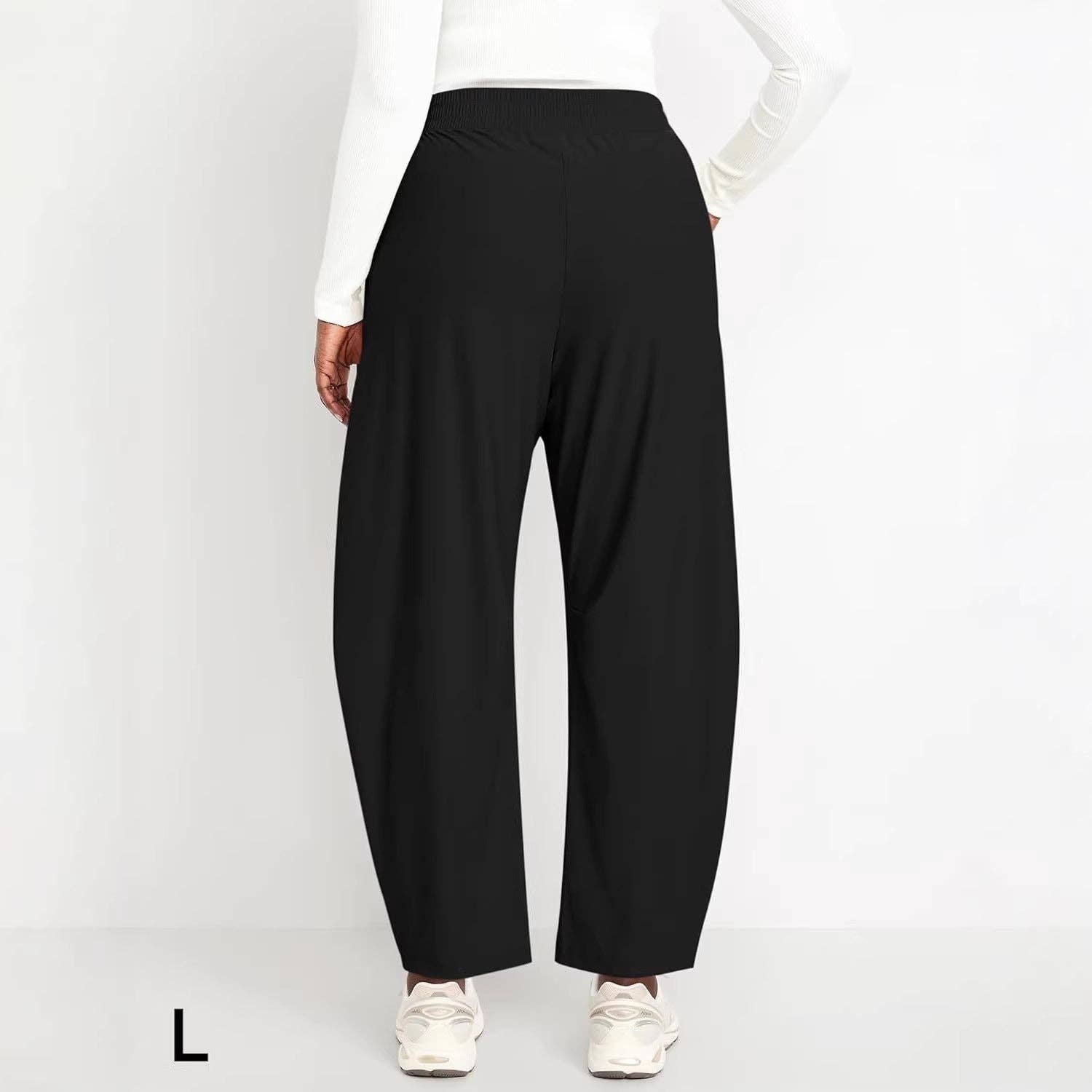 Barrel Leg Jogger Pants, Feathered Farmhouse
