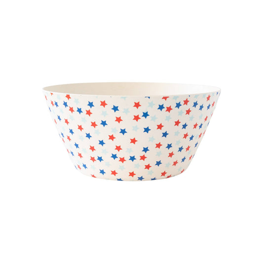 Multi Stars Bamboo Serving Bowl, The Feathered Farmhouse