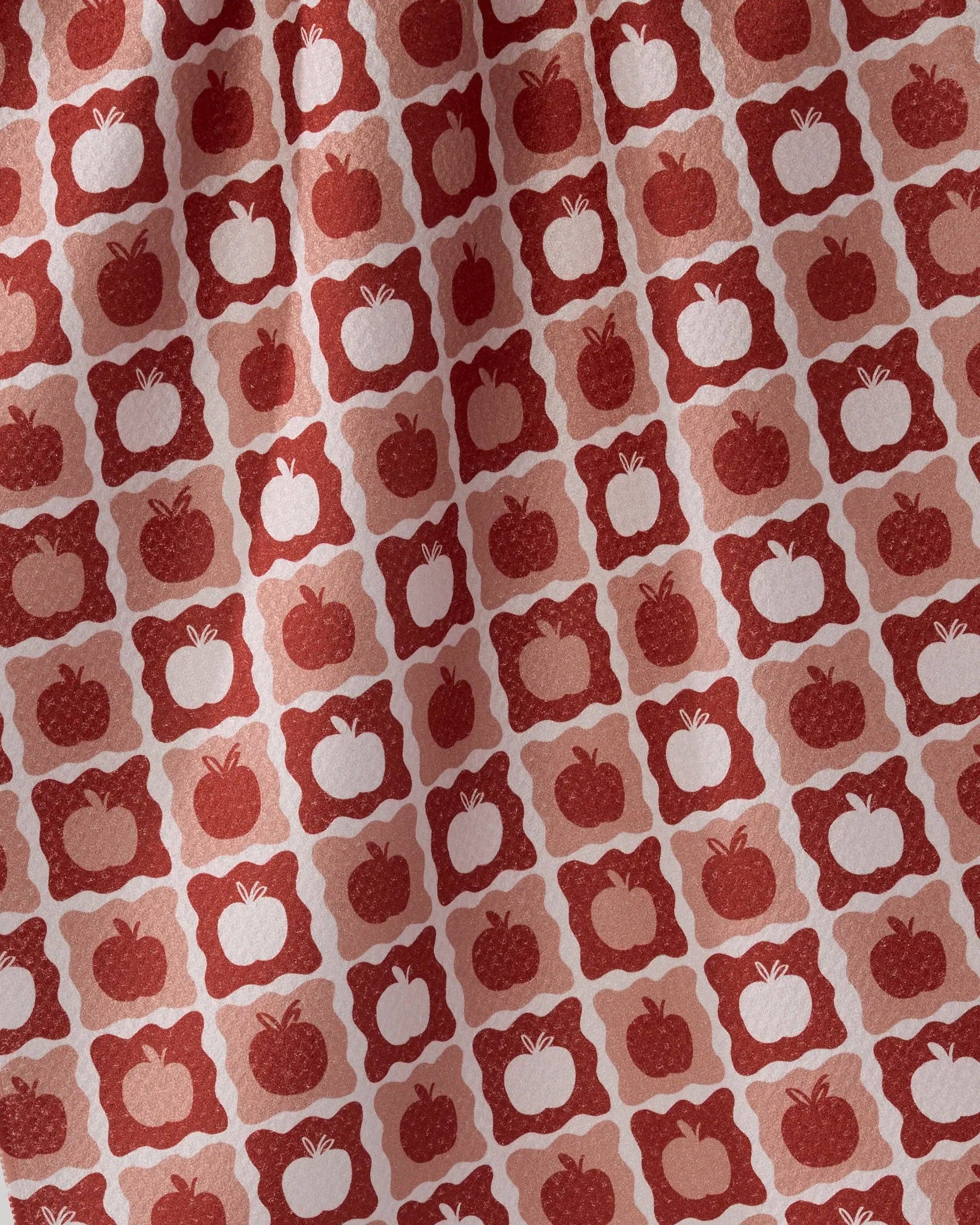 Apple Quilt Tea Towel, Feathered Farmhouse