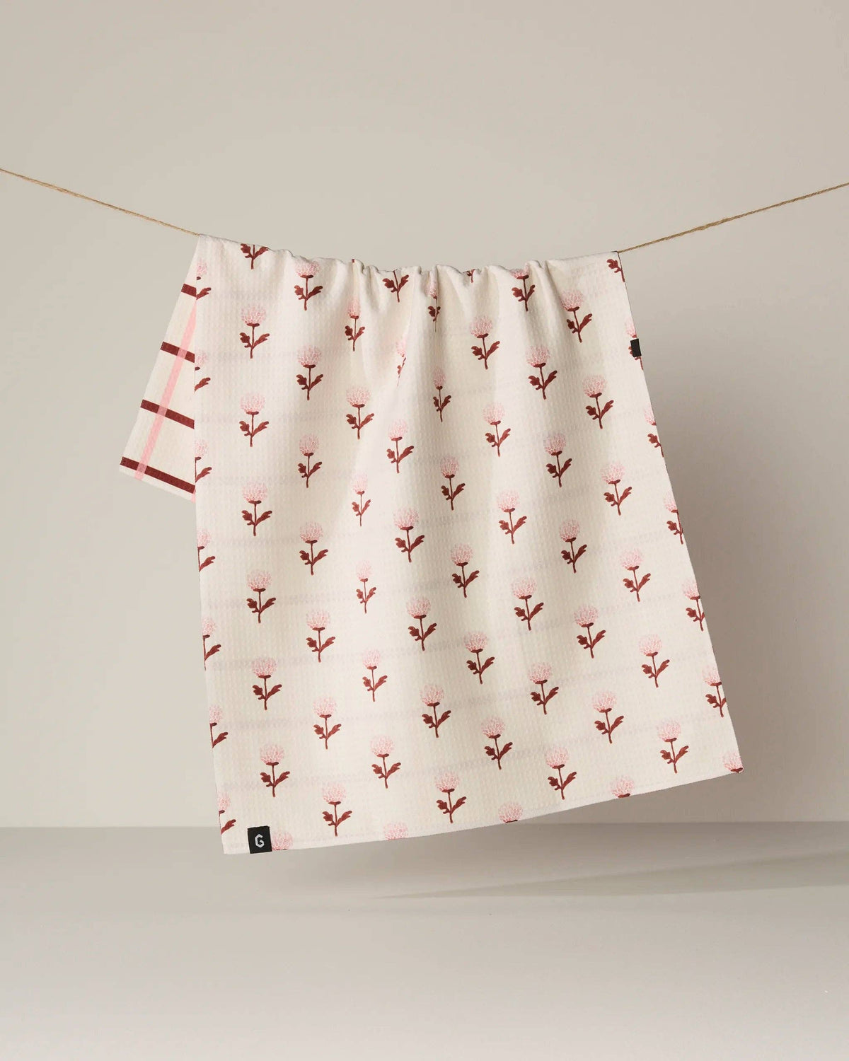 Fleur Luxe Kitchen Towel, Feathered Farmhouse
