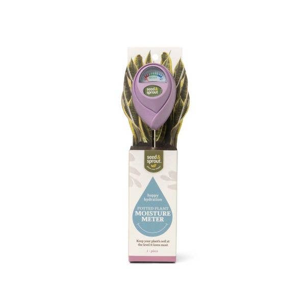 Seed & Sprout Potted Plant Moisture Meter, Feathered Farmhouse