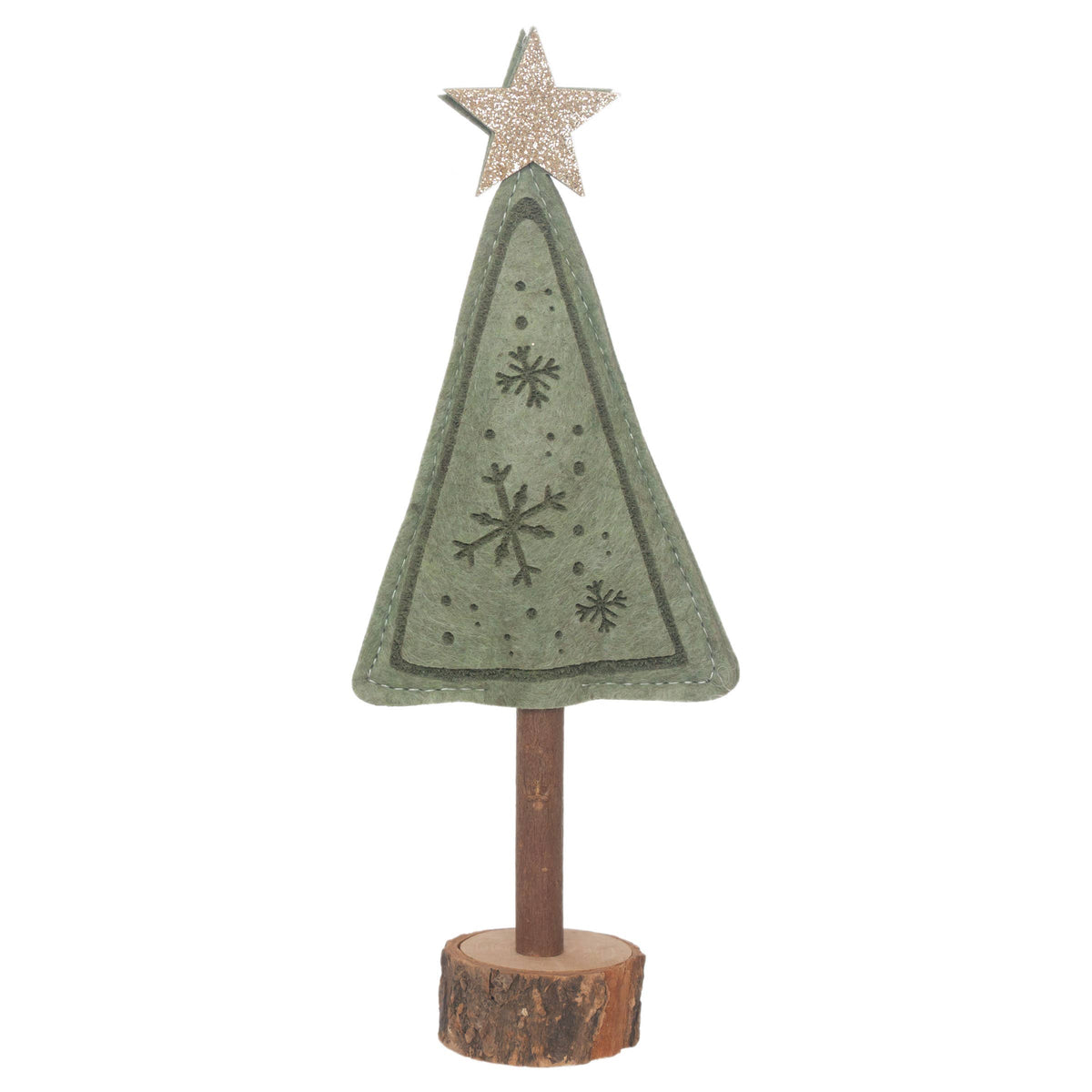 Felted Tree On Stand, Feathered Farmhouse