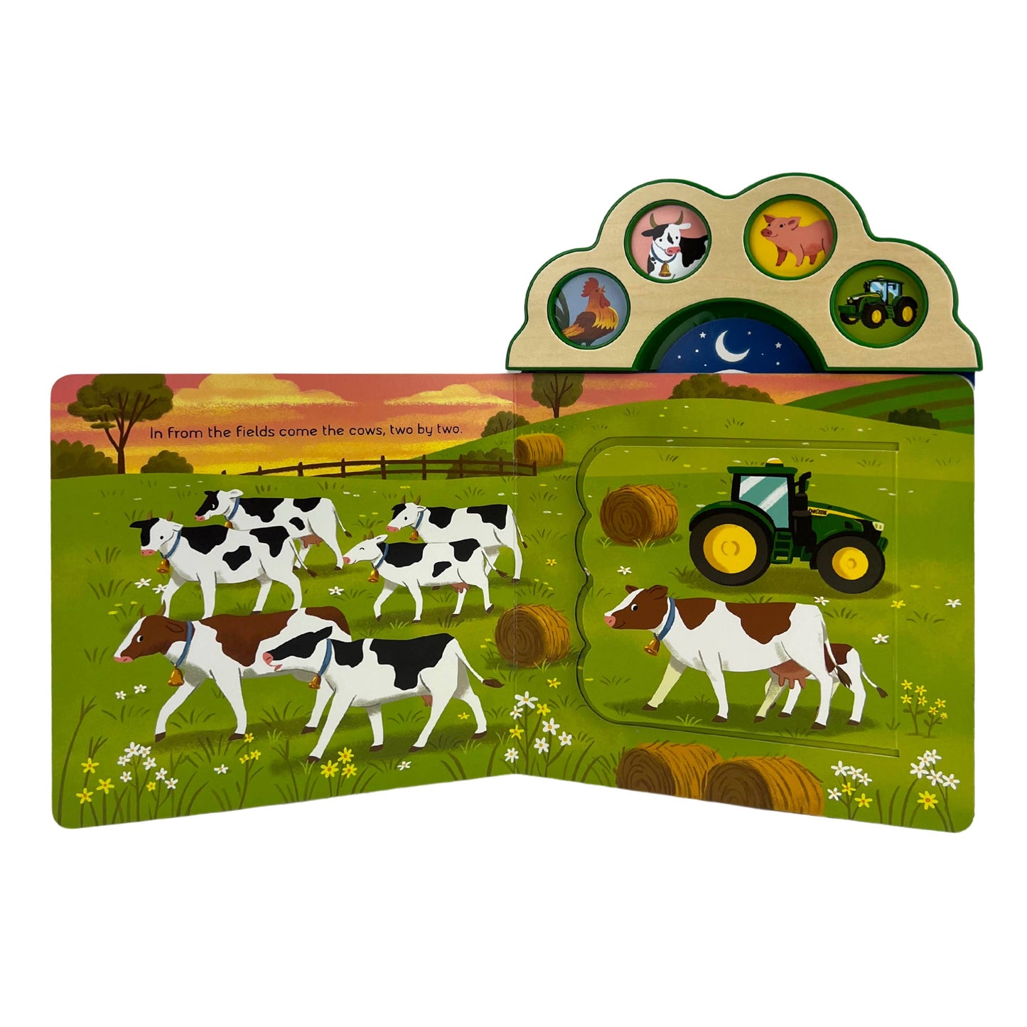 Good Night, Tractor – John Deere Lift-a-Flap Sound Book, Feathered Farmhouse