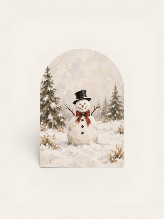 Cheery Snowman Arch, Feathered Farmhouse