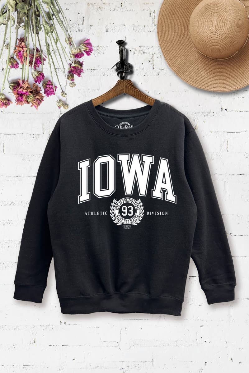 Iowa Athletic Divisions Sweatshirt, The Feathered Farmhouse