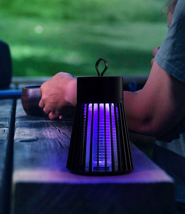 Bunk House The Zap Trap Mosquito Killing Lamp, Feathered Farmhouse