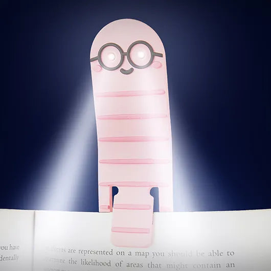 Bookworm Reading Light & Bookmark, Feathered Farmhouse