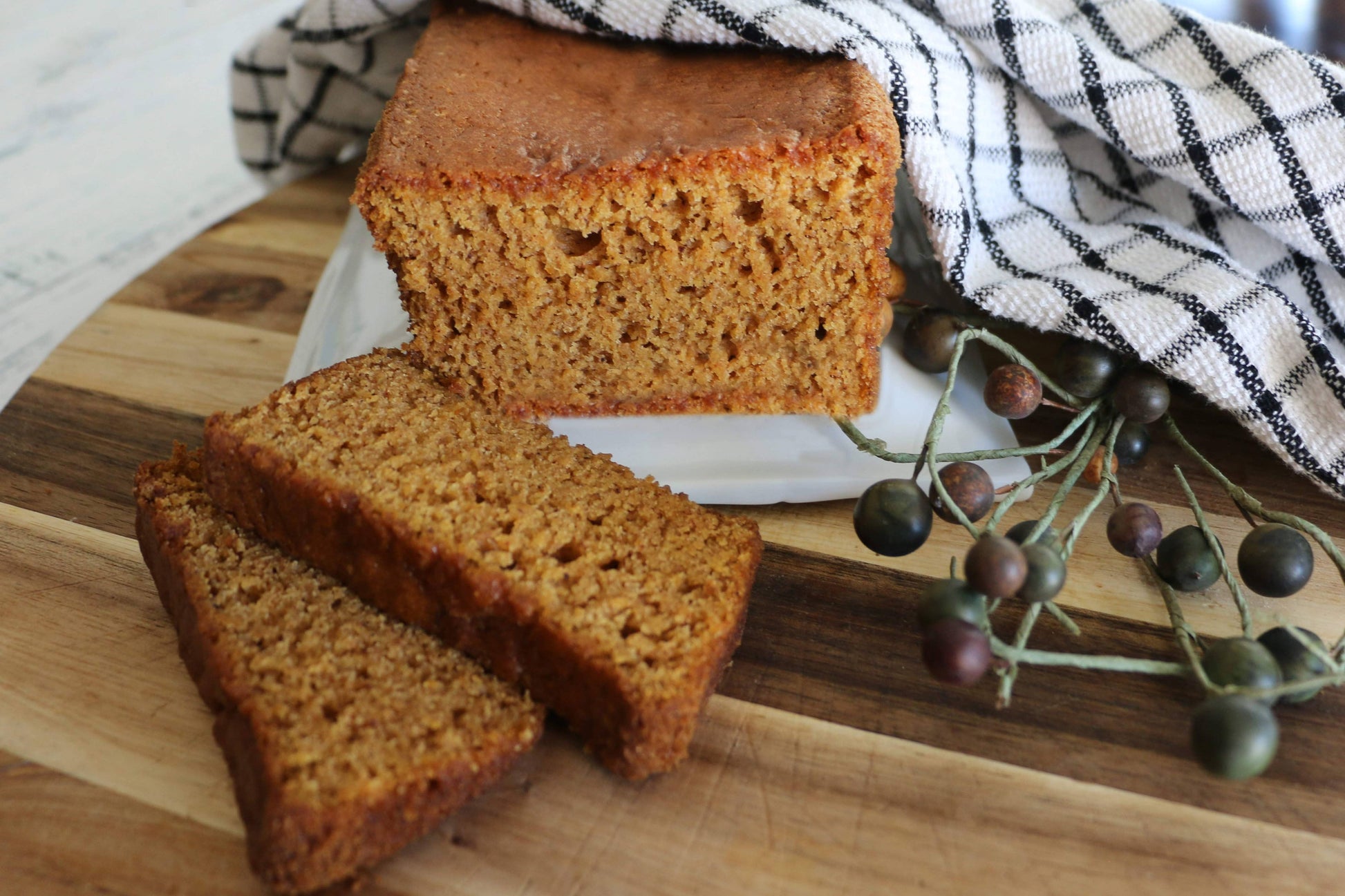 Gluten-Free Pumpkin Harvest Bread or Muffin Mix, Feathered Farmhouse