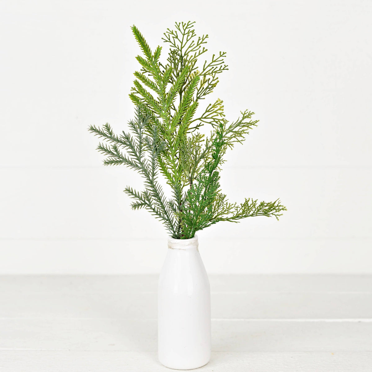 Cedar & Norfolk Pine Real Touch Stem, Feathered Farmhouse