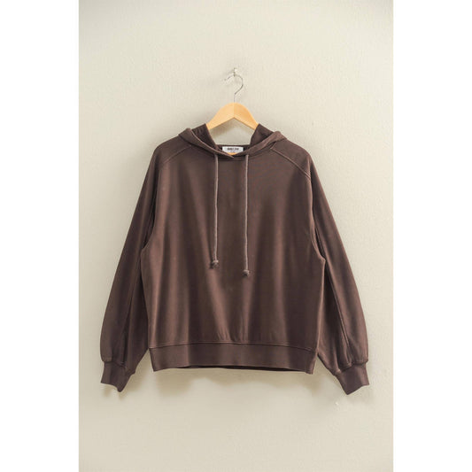 Mineral Washed Seam Detail Hoodie, Feathered Farmhouse