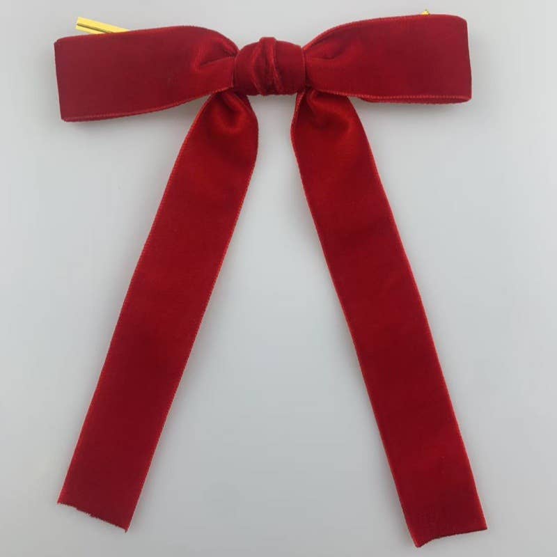 Velvet Ribbon Bow, Feathered Farmhouse