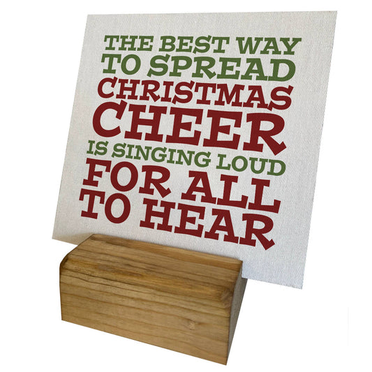 Spread Christmas Cheer Mini Canvas, Feathered Farmhouse