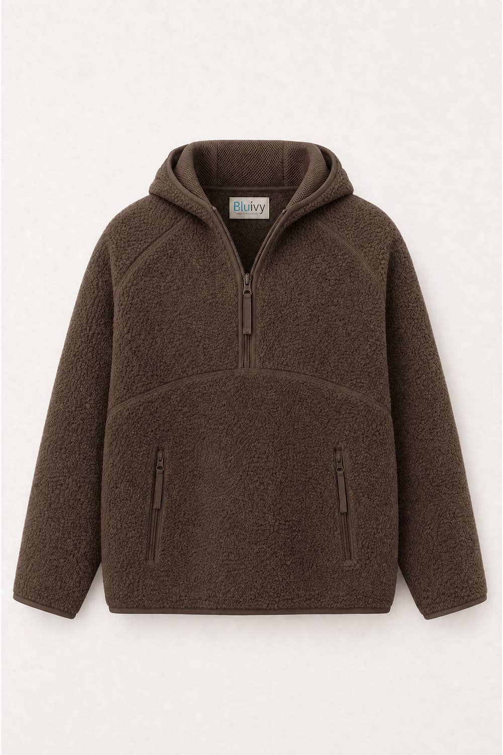 Soft Sherpa Hoodie Pullover, Feathered Farmhouse