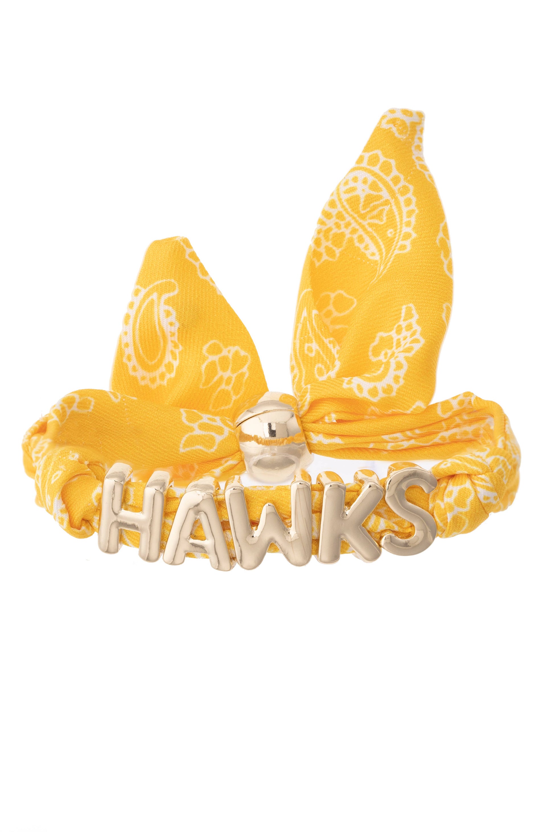 Iowa Hawkeyes Bandana Slider Bracelet, Feathered Farmhouse