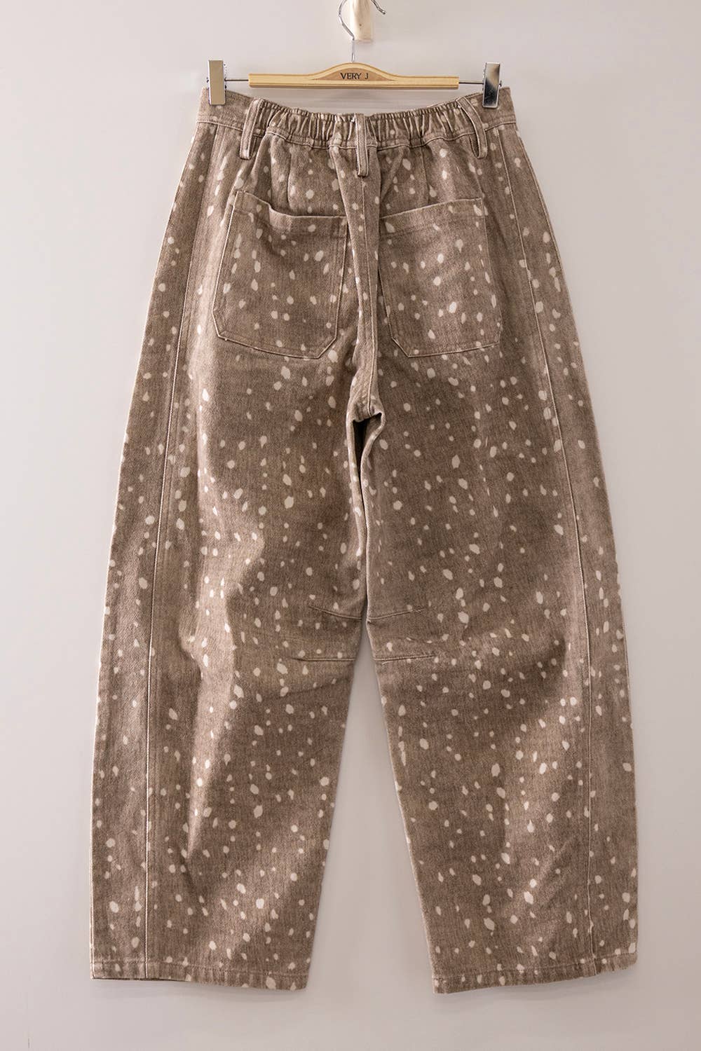 Bambi Print Barrel Pants, Feathered Farmhouse