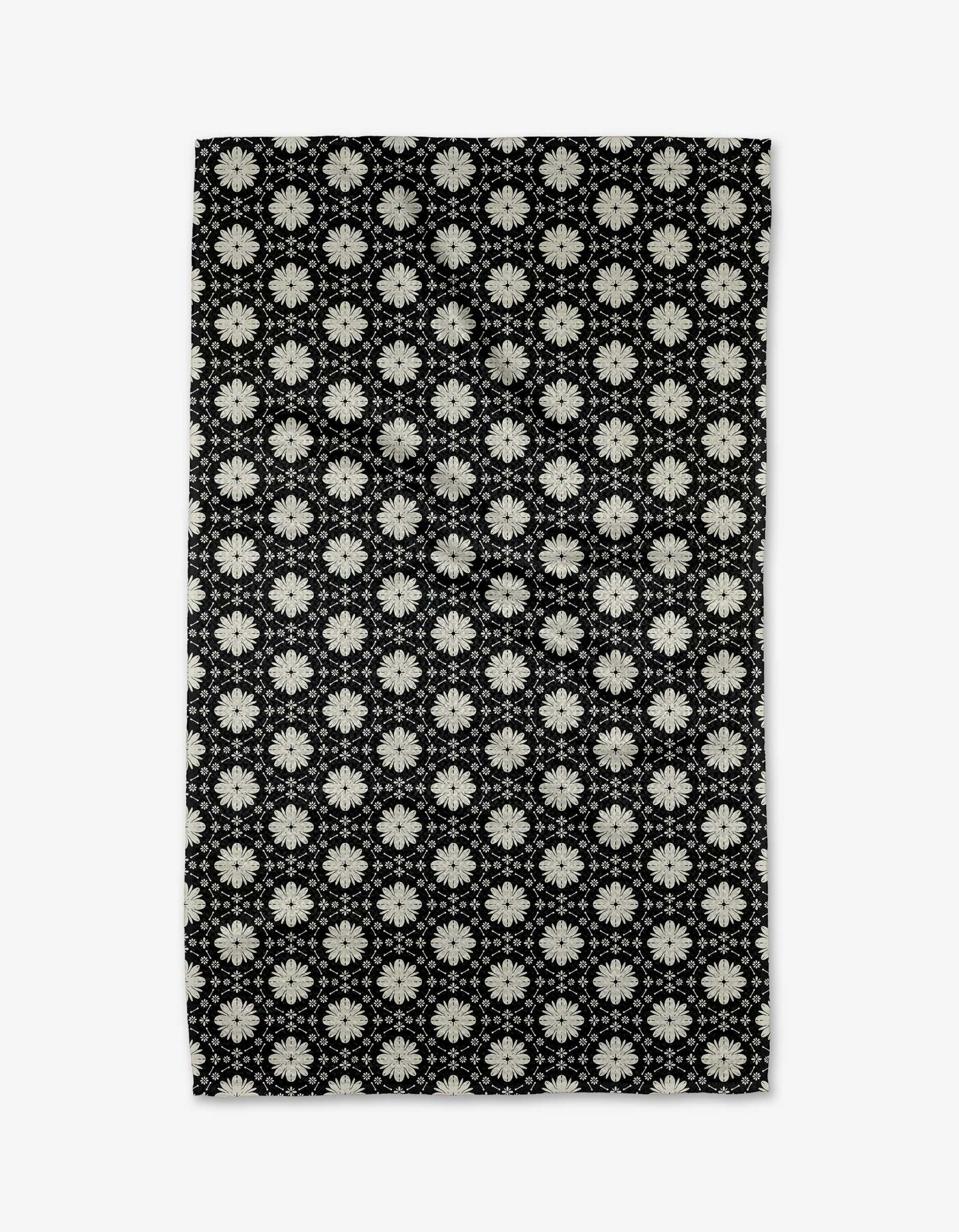 Monochrome Floral Tea Towel, Feathered Farmhouse