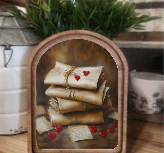 Love Letters Framed Arch, Feathered Farmhouse