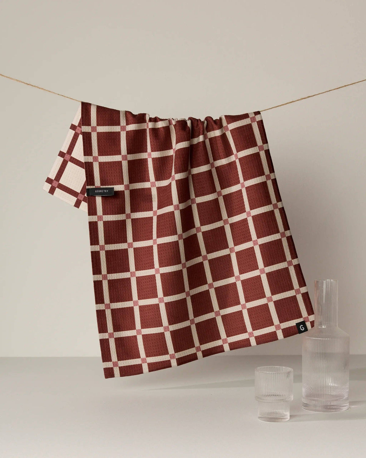 Clay Tile Luxe Kitchen Towel, Feathered Farmhouse