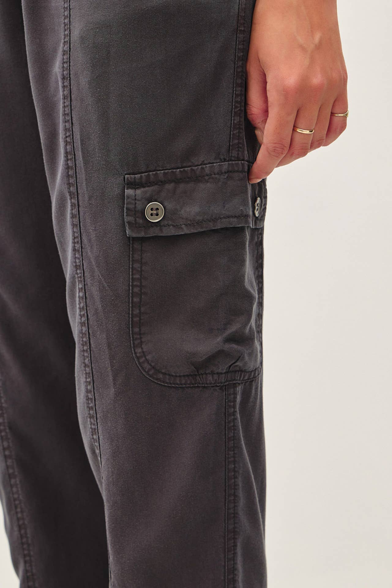 Ryder Tencel Cargo Jogger Pants, Feathered Farmhouse