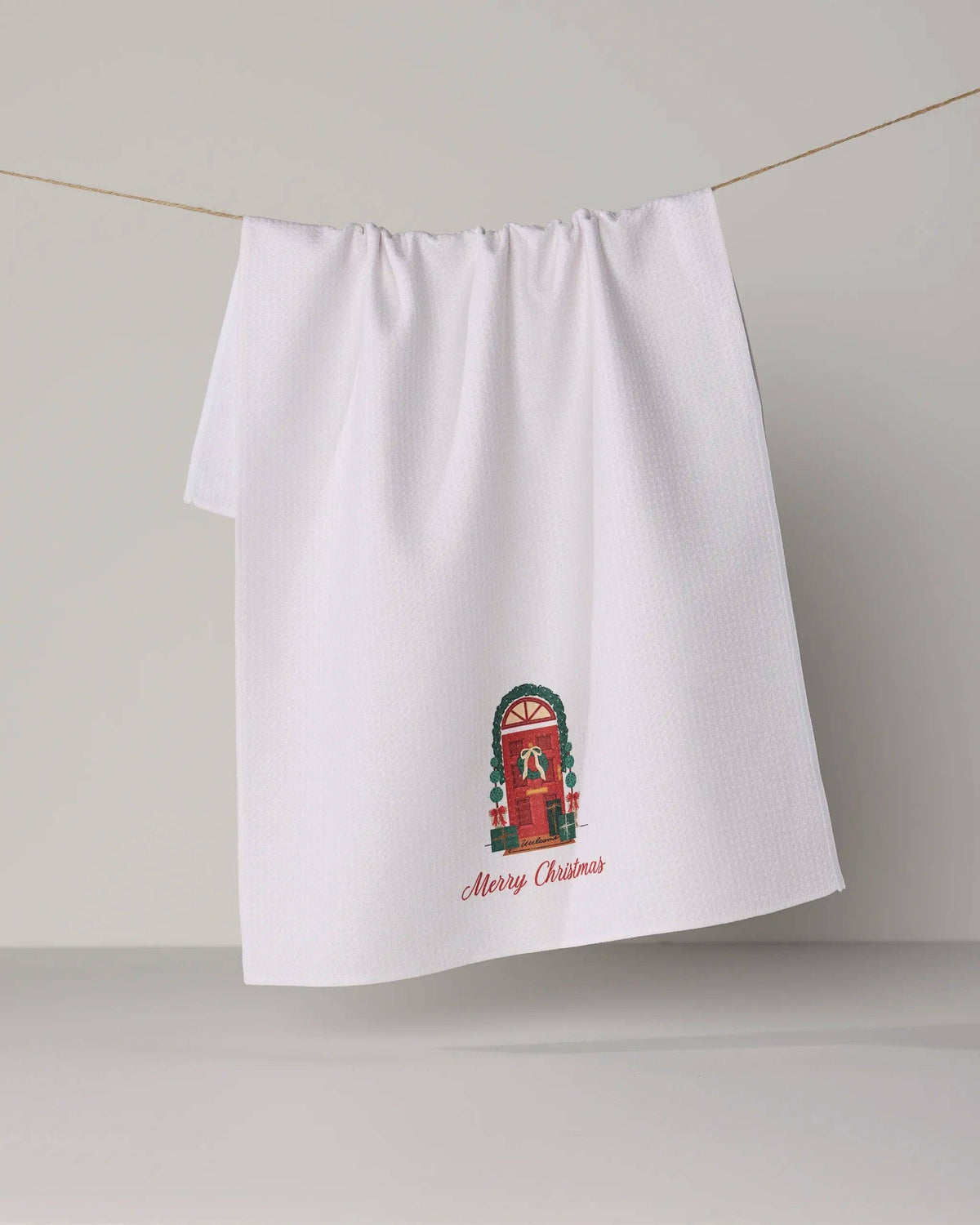Merry Welcome Tea Towel, Feathered Farmhouse