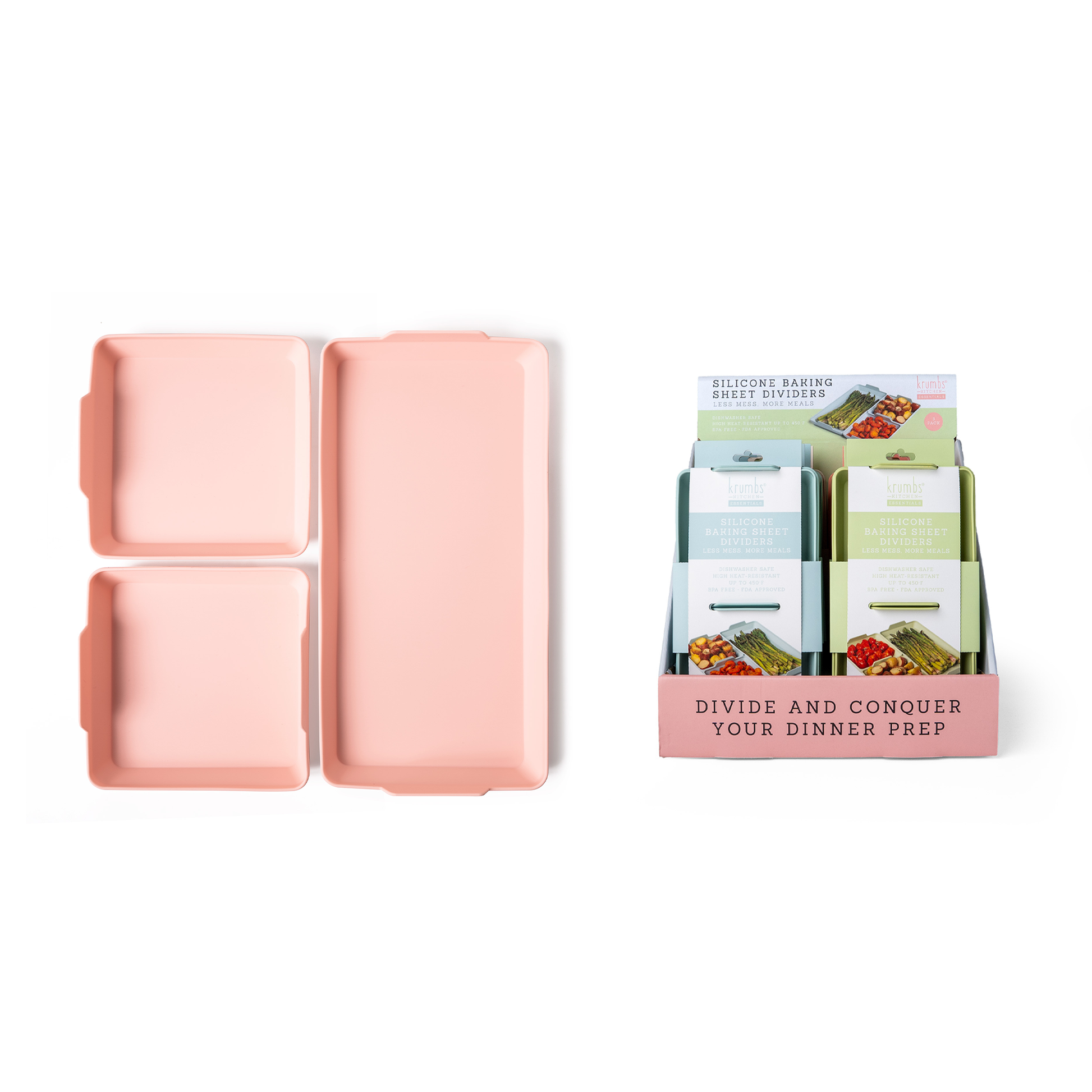 Silicone Baking Sheet Dividers Assortment, Feathered Farmhouse