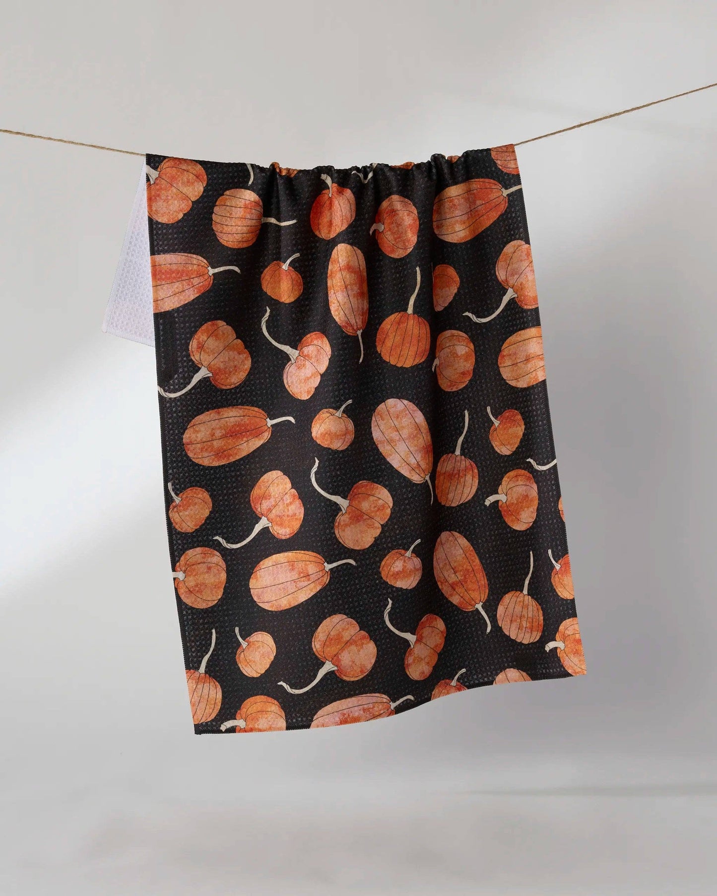 Pumpkin Hollow Tea Towel, Feathered Farmhouse