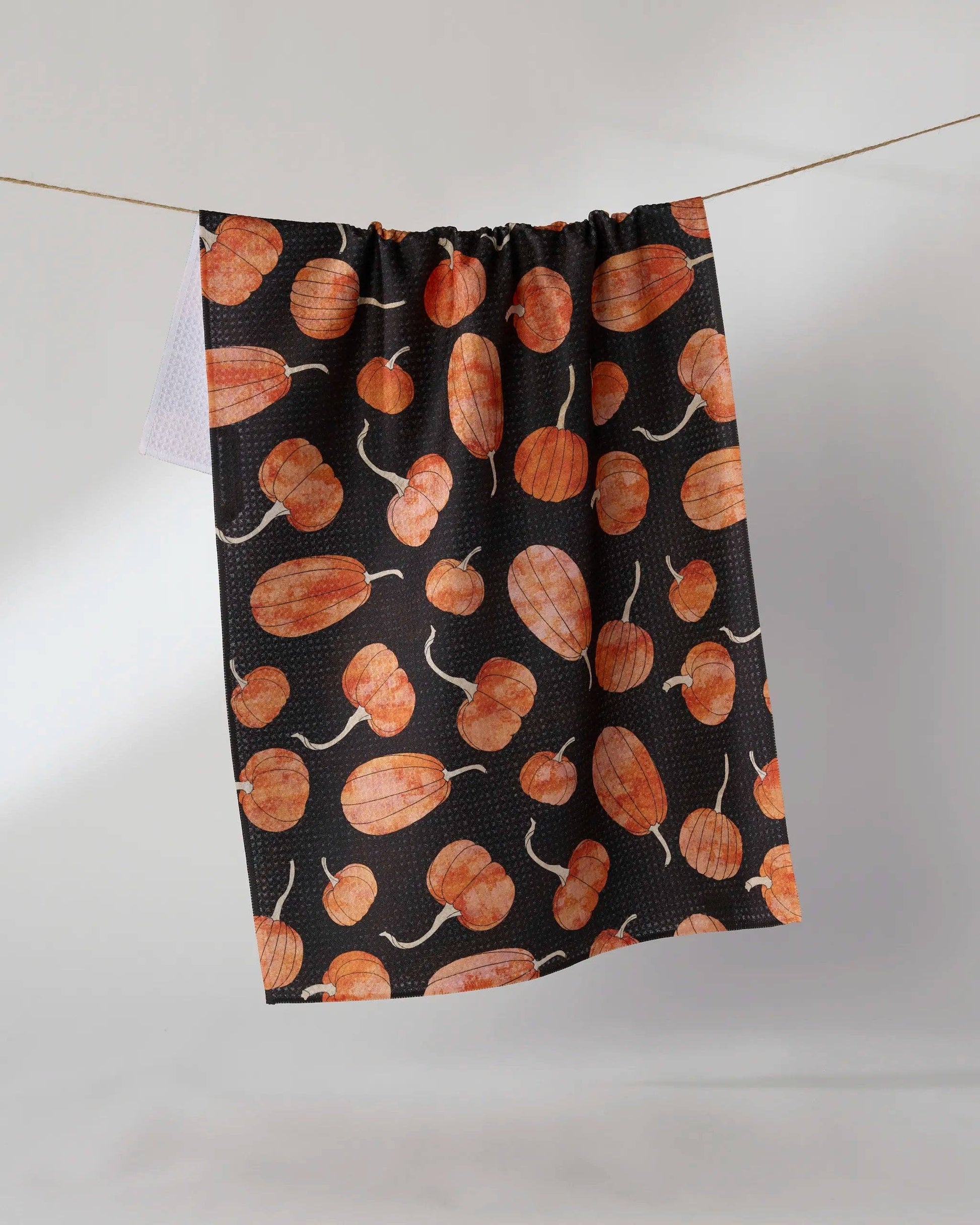 Pumpkin Hollow Tea Towel, Feathered Farmhouse